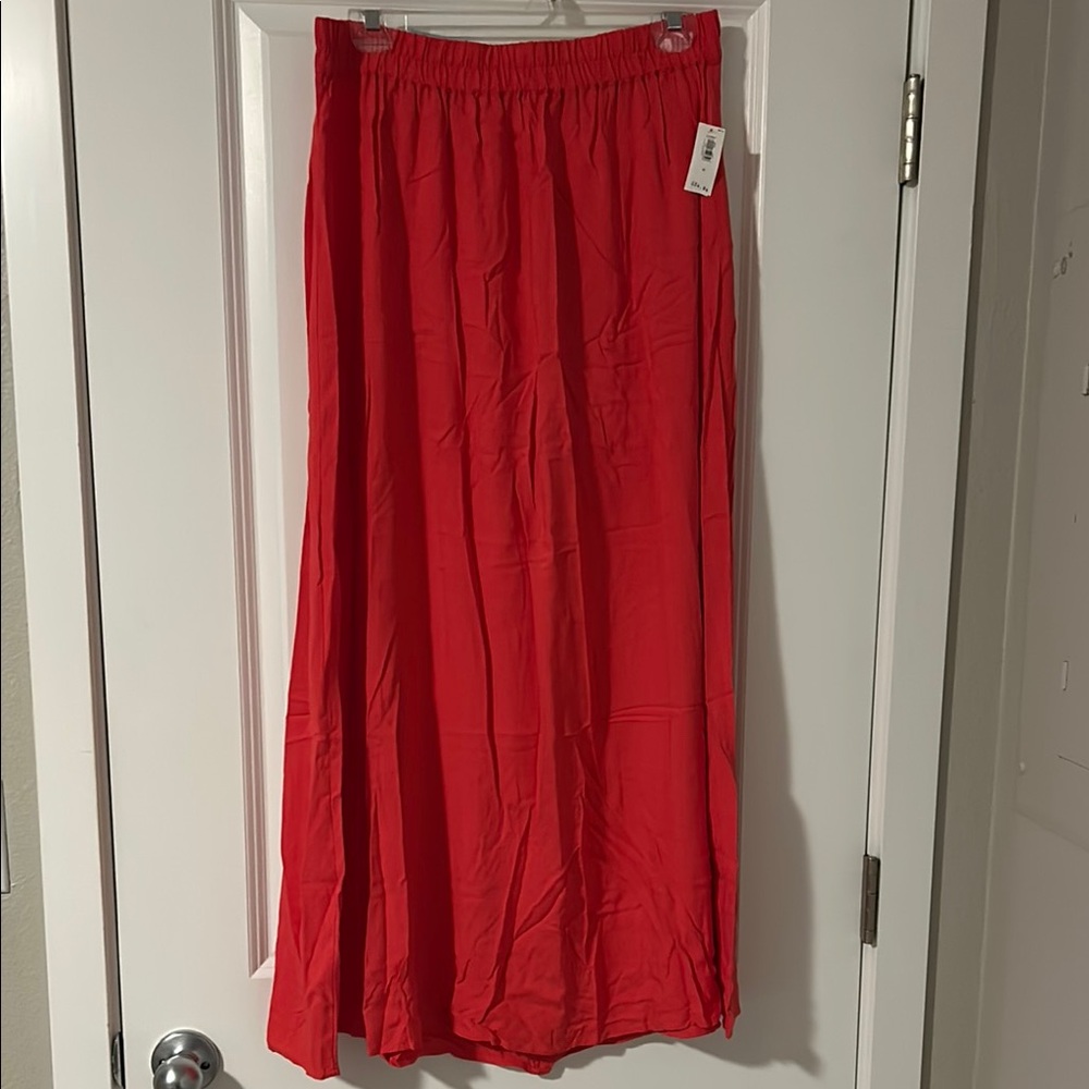 Old Navy Red/Orange Maxi Skirt